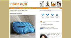 Desktop Screenshot of healthin30.com